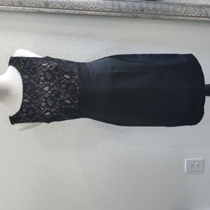 H&M black w/ lace bodice dress